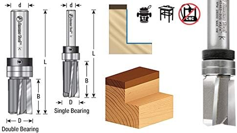Carbide Tipped Down Shear Plunge Template 1/2 Dia x 1 4 In Pack of 2 I930