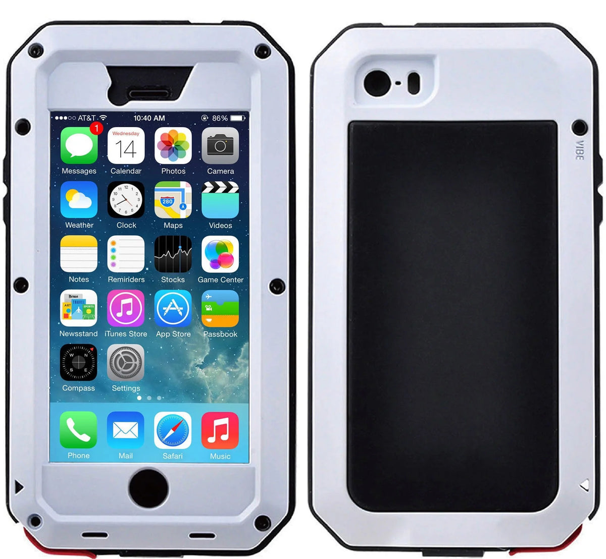White Aluminum Metal iPhone 5s Case Z660303