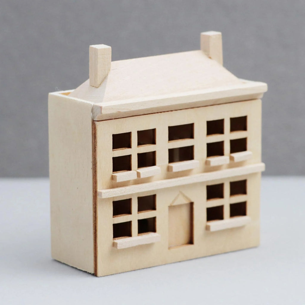 1/12 Dollhouse Villa House Handcraft Unpainted Miniature T318280