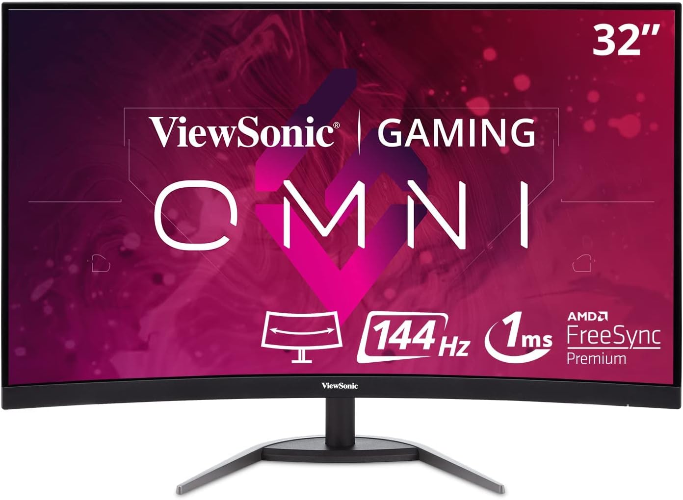 32 Inch Curved 1080p 1ms 165Hz Gaming Monitor W643120