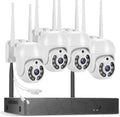 2K Wireless 8CH NVR 4PCS Outdoor WiFi PT Camera with Night Vision C755