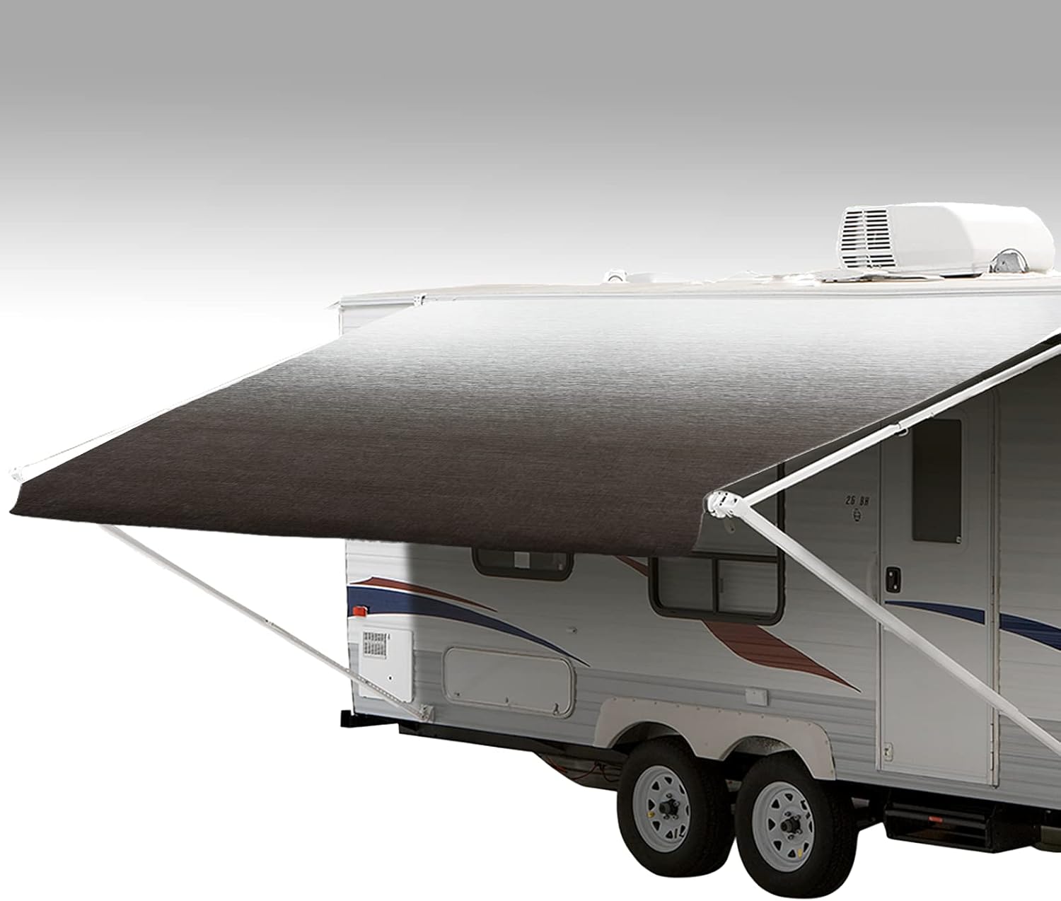 Charcoal Fade 12' RV Awning Fabric Replacement Vinyl G547494