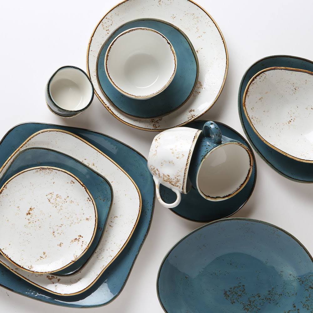 Azure 12x22 x 9 3/4x22 China Ellipse Plate - 12/Case E83234