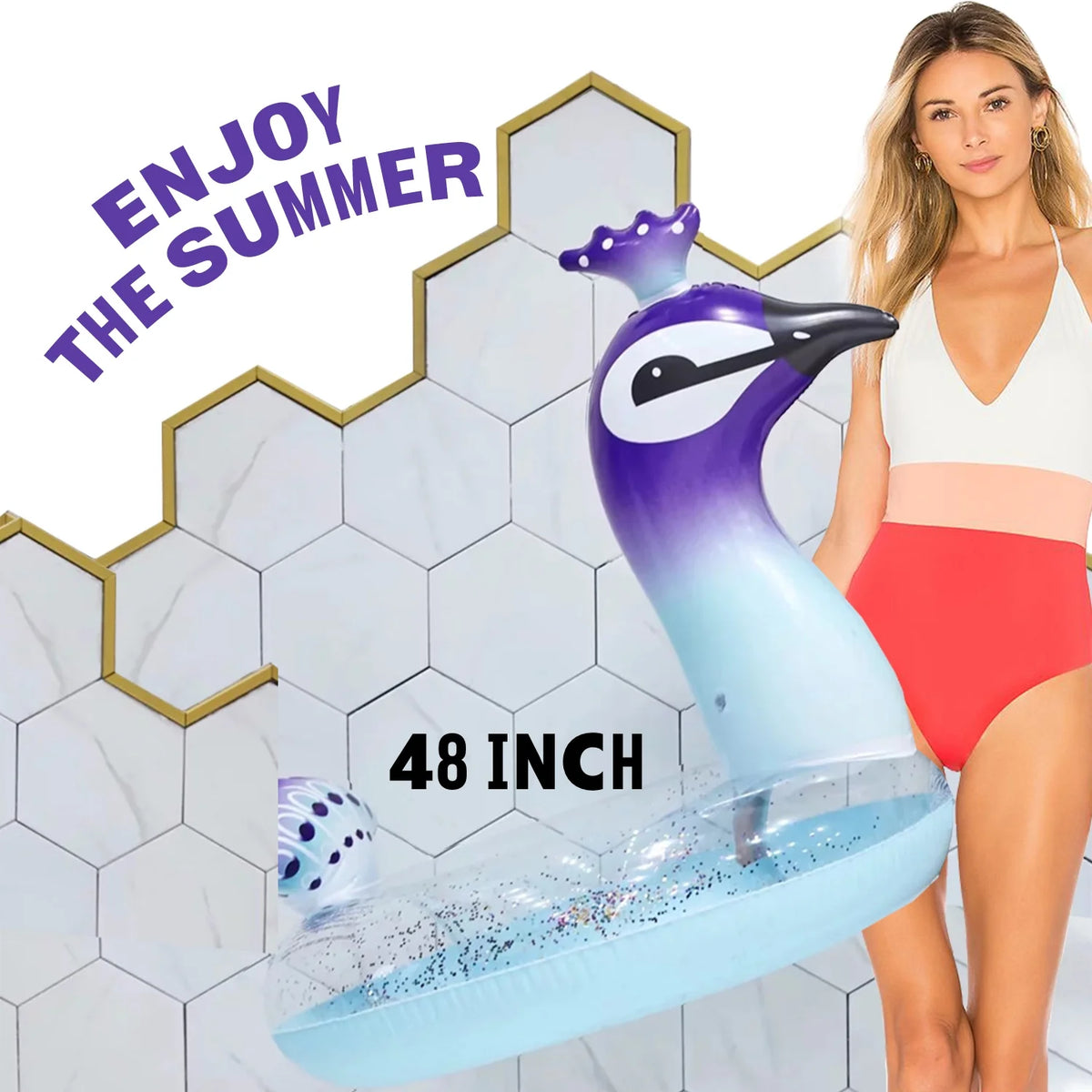 48" Inflatable Pool Float Tube F964