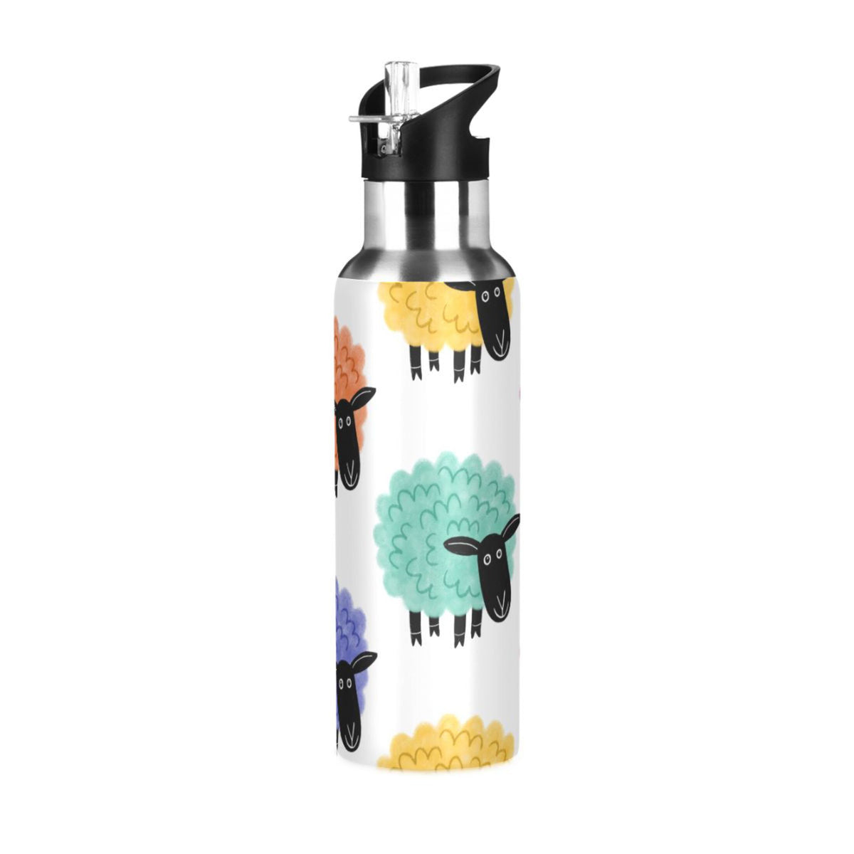 Stainless Steel Insulated Water Bottle with Straw Lid B79660