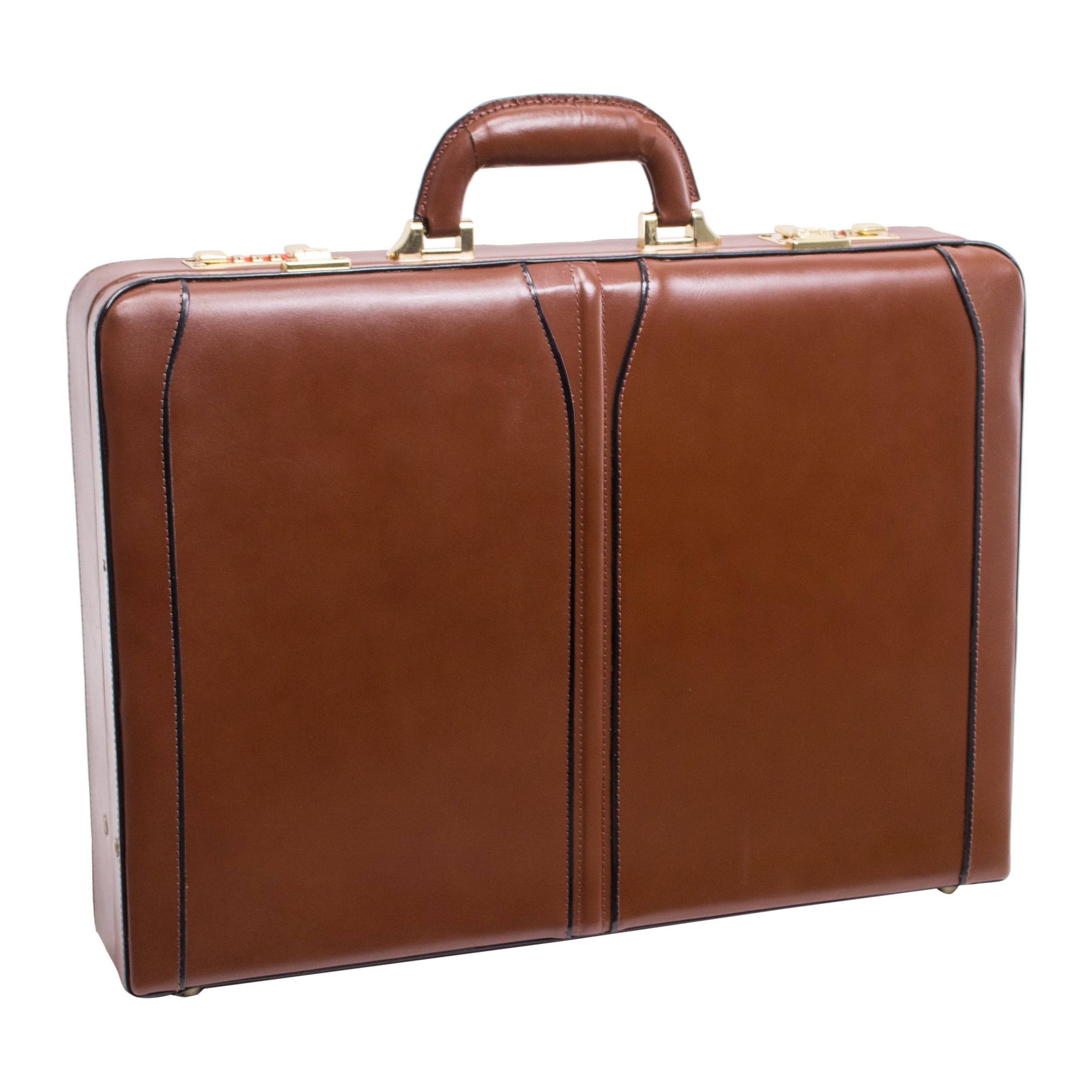 Brown Leather Attache Case V321
