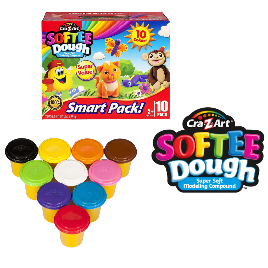 Assorted Colors Softee Dough 10 Cans N5395