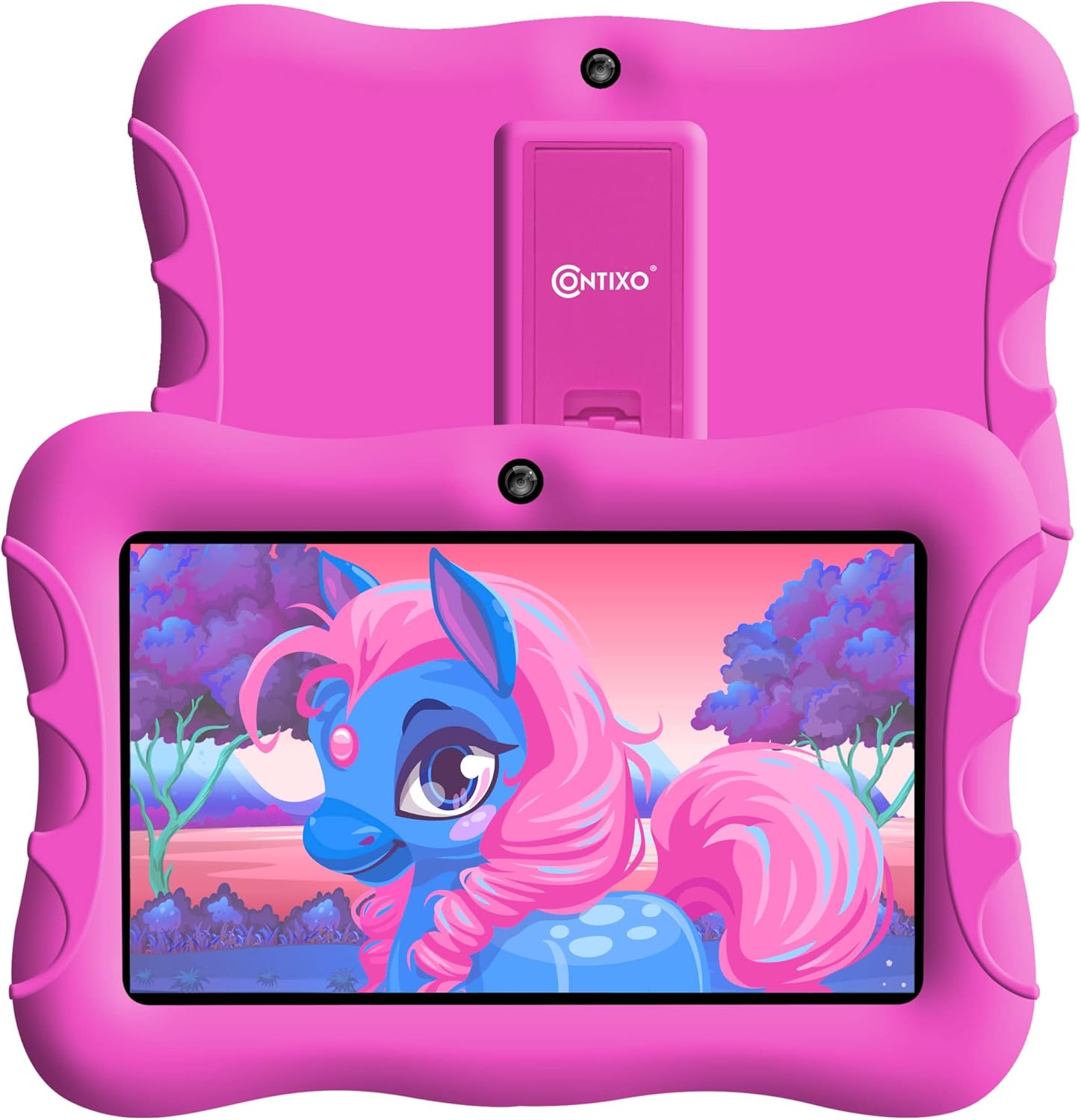 7-inch HD Toddler Tablet with Camera, Parental Control, 32GB, WiFi, Kid-Proof Case, DkBlue Pack of 2 T47762