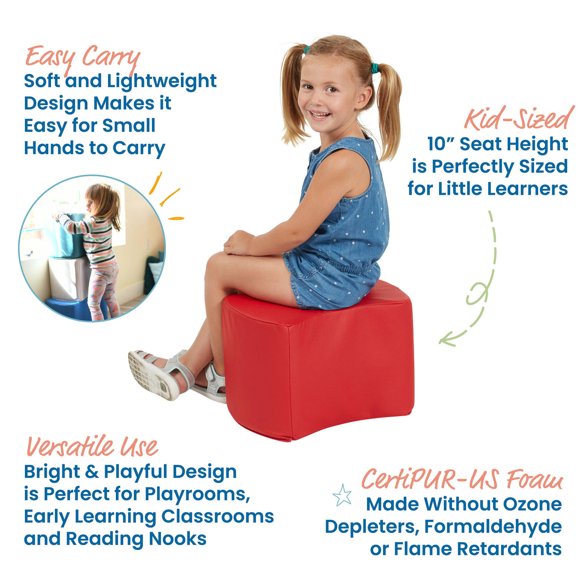 6-Piece Modular Stool Set V6075