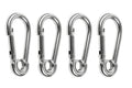 316 Stainless Steel 4 Inches Carabiners with Ring (4pcs) P21999