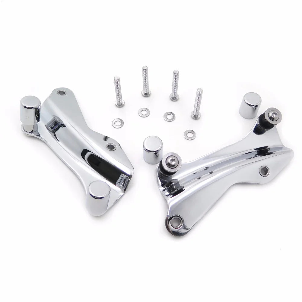 Chrome Motorcycle 4-point Docking Hardware Kit with Cover O73954