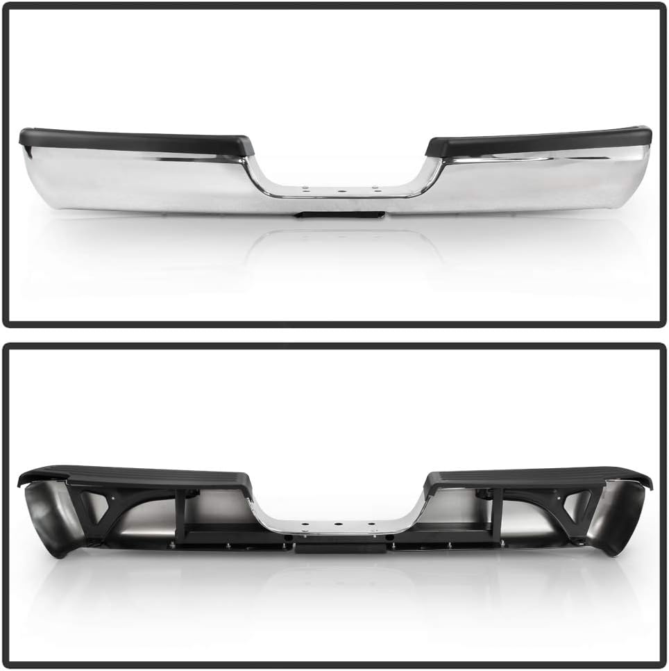 Chrome Steel Rear Step Pad Bumper Assembly S785