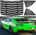 Matte Black Rear Side Window Louvers Sun Shade Cover for Chevrolet Camaro 2016-2021 J43873