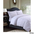 King White Microfiber Oversized Duvet Cover Set I15687