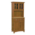Small Wood Server with Two Door Hutch Q9733