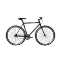 Matte Black Fixed Gear Road Bicycle H8780