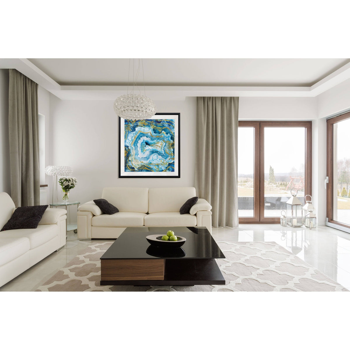 Framed Giclee Print 26x26 P2987