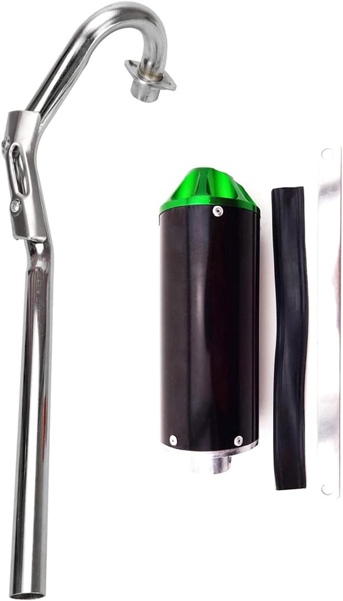 Green Exhaust Muffler Silencer Pipe Assembly Kit Pack of 2 J3481