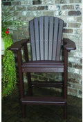 Turf Green Cedar Adirondack Bar Height Chair U85672