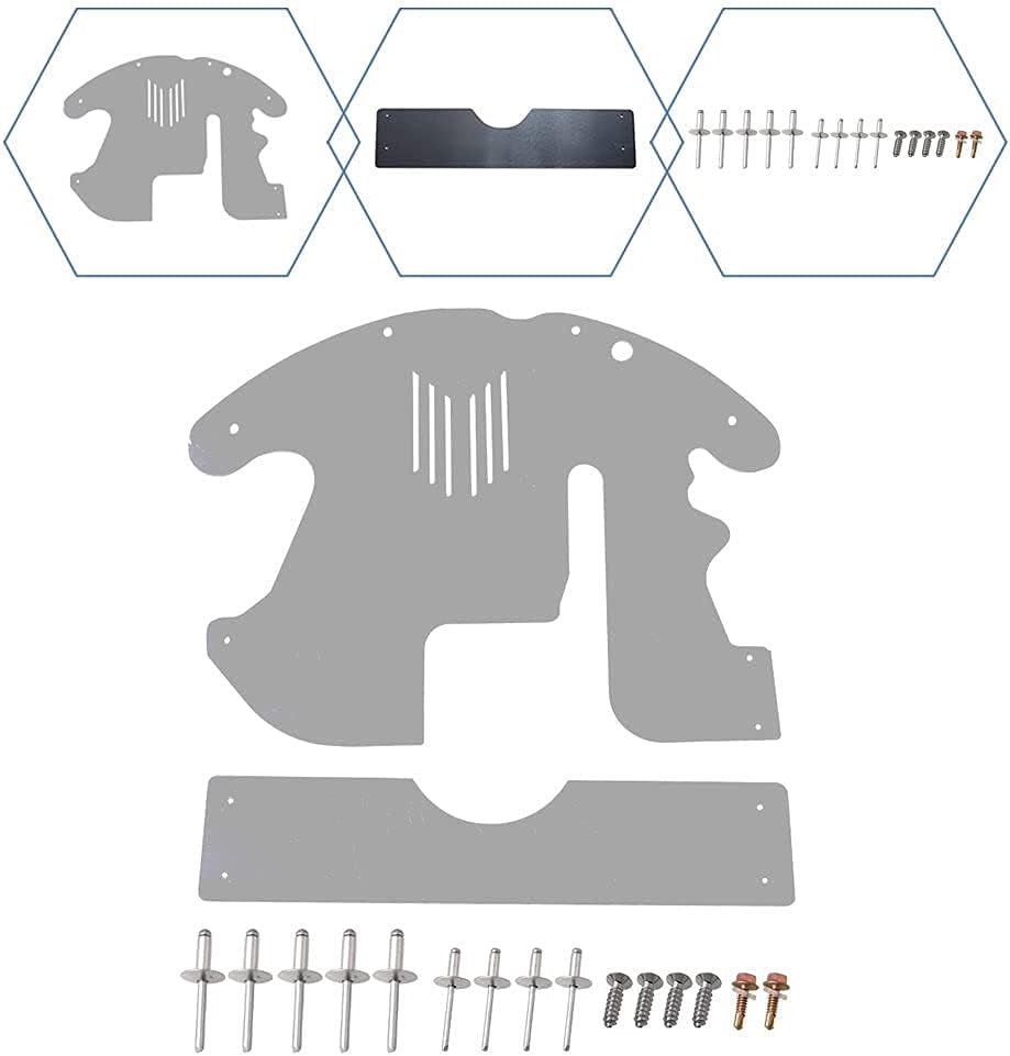 Catalytic Converter Protection Shield Aluminum Anti Theft Shield Car Security Silver B50372