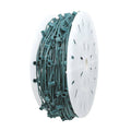 Green Wire C7 Christmas Stringer Bulk Reel, Candelabra Base P61593
