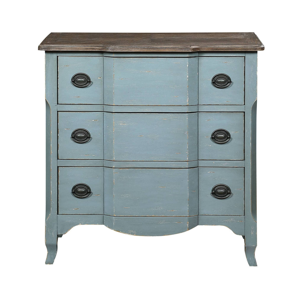 Blue 3 Drawer Chest I39605