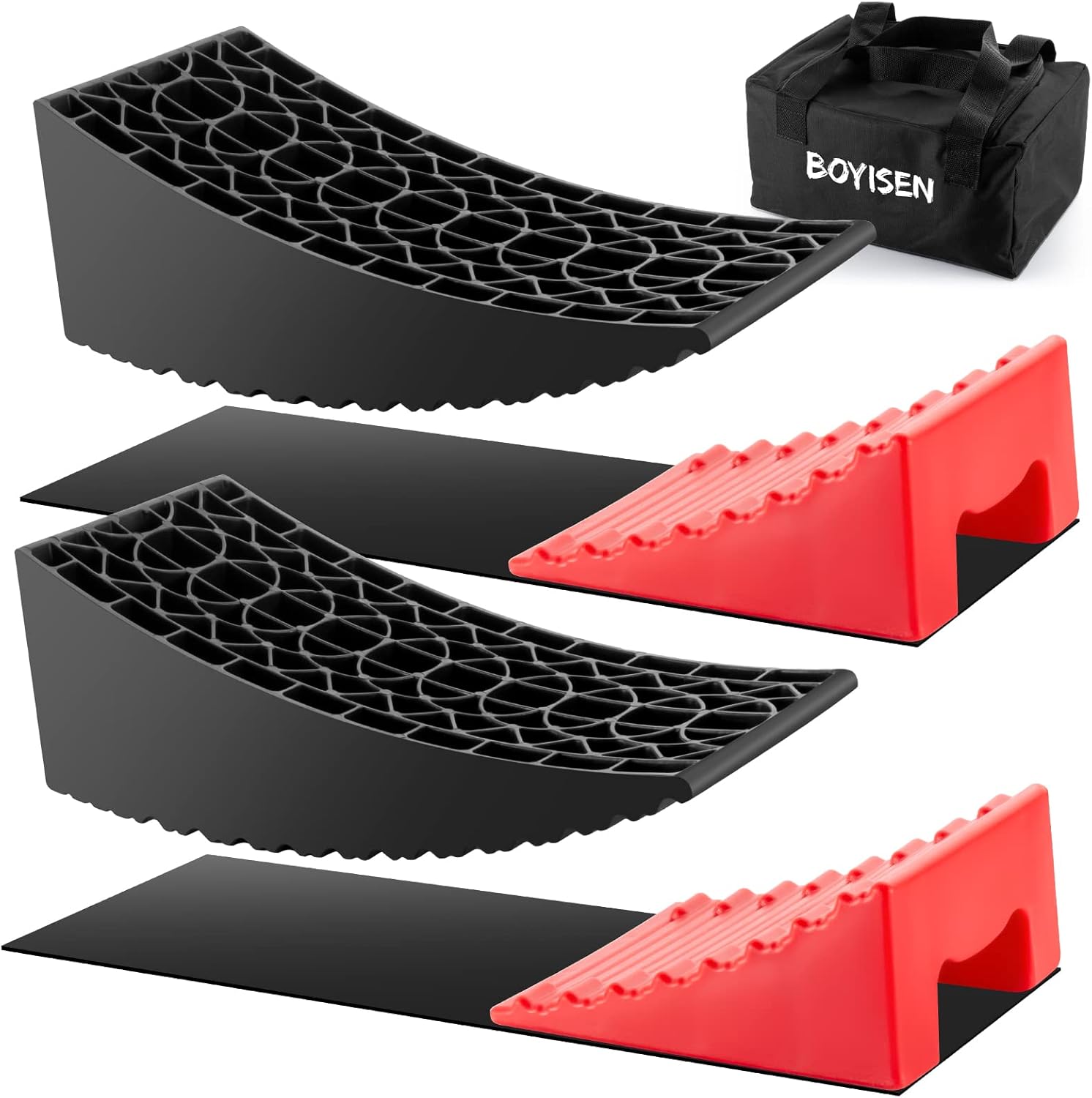 Camper Levelers 2 Pack Anti-Slip Leveling System Support Two Axles Up to 35,000lbs A840916