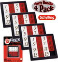4 Pack Number Slide Brain Teaser with Clear Carry Case F5751