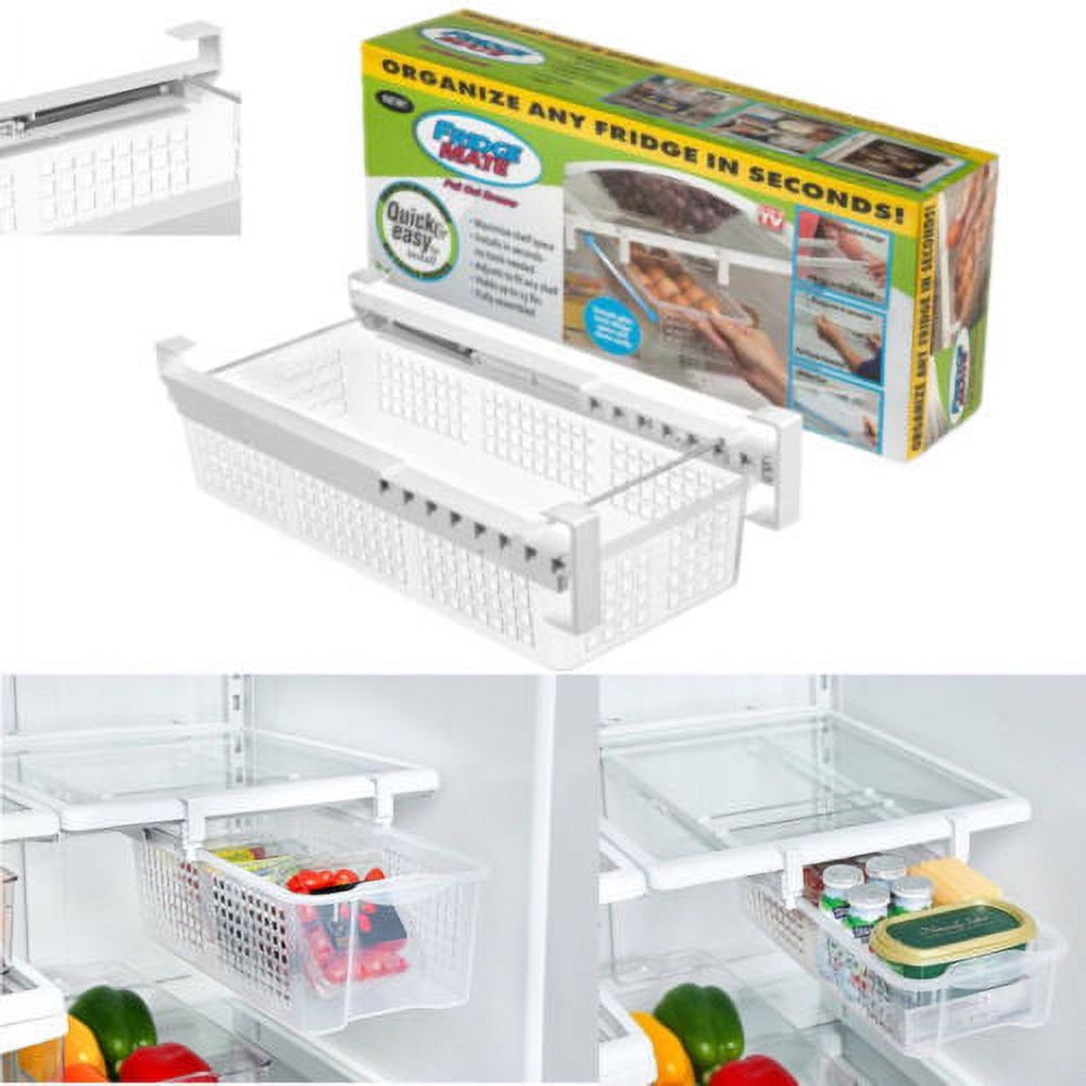Refrigerator Pull Out Bin Food Storage Organizer Containers H324