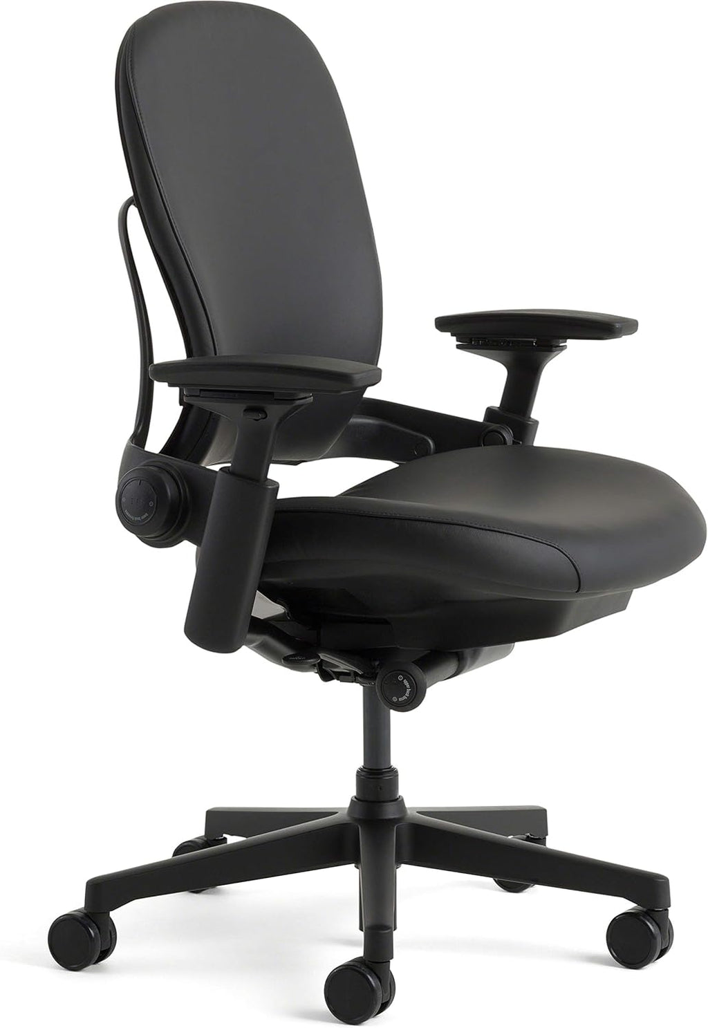 Black Leather Office Desk Chair R855