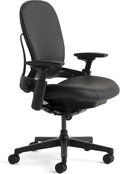 Black Leather Office Desk Chair R855