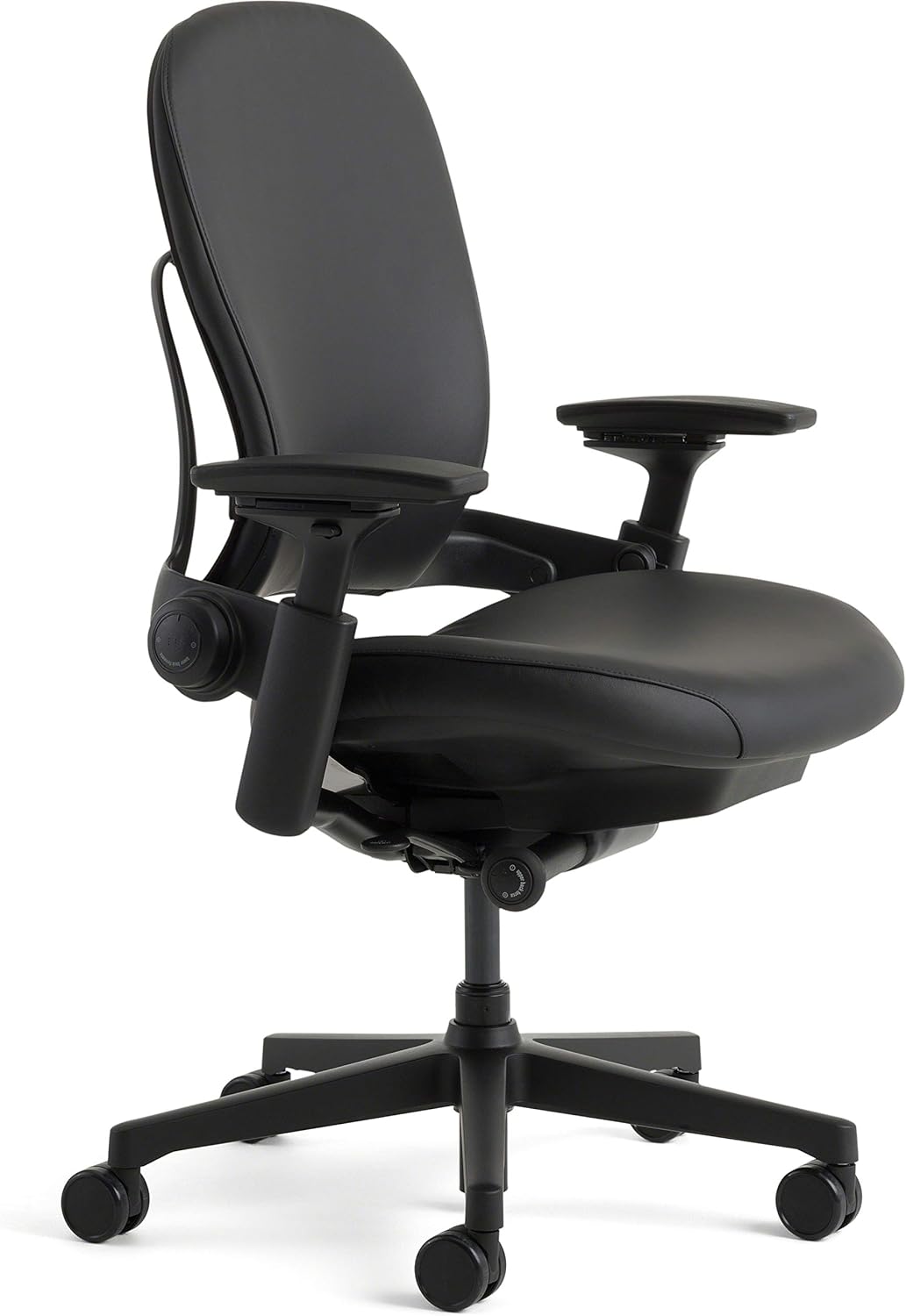Black Leather Office Desk Chair R855