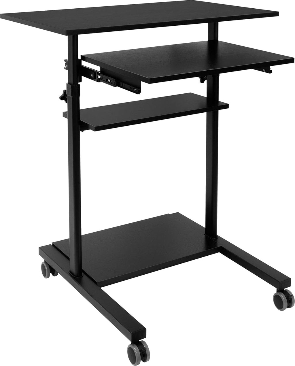 Mobile Standing Desk with Locking Wheels C89480