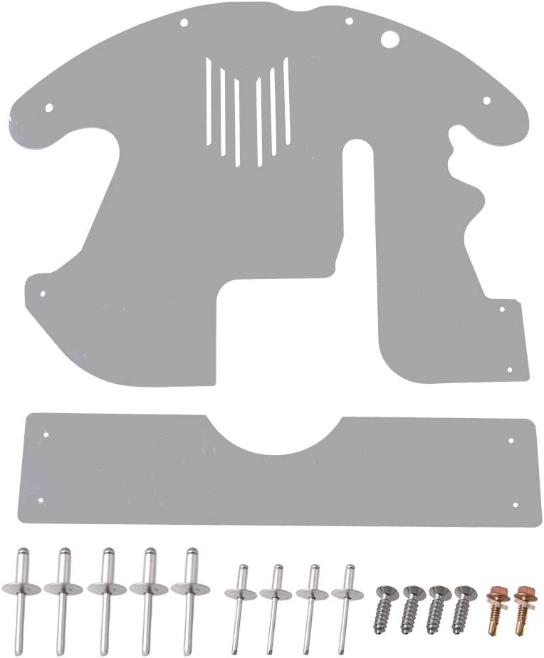 Catalytic Converter Protection Shield Aluminum Anti Theft Shield Car Security Silver B50372