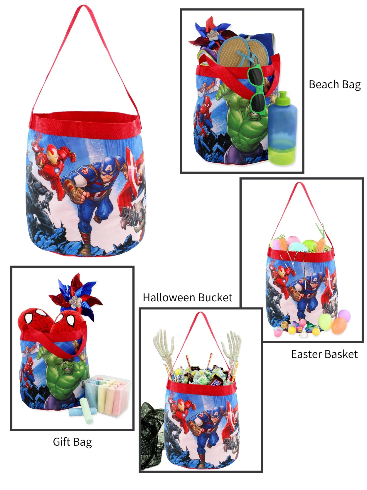Collapsible Nylon Toy Storage Tote Bag L19508