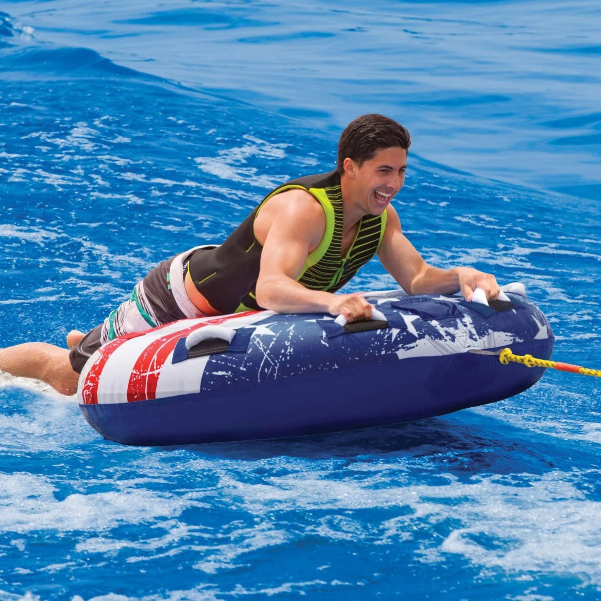 Inflatable 1 Rider Watersports Towable Tube (2 Pack) T3850