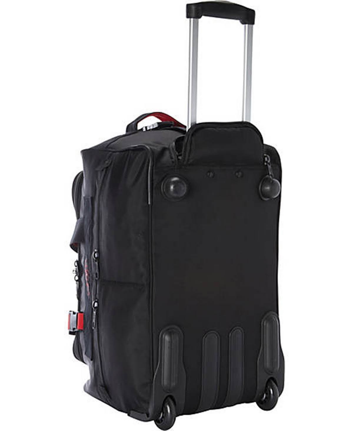 Black/Red Expandable Carry-On Trolley Duffel G592082