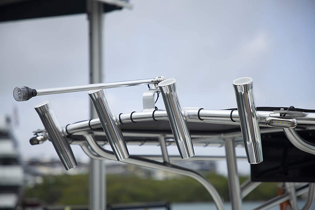 Marine Aluminum Weld On Rod Holder 10" M838