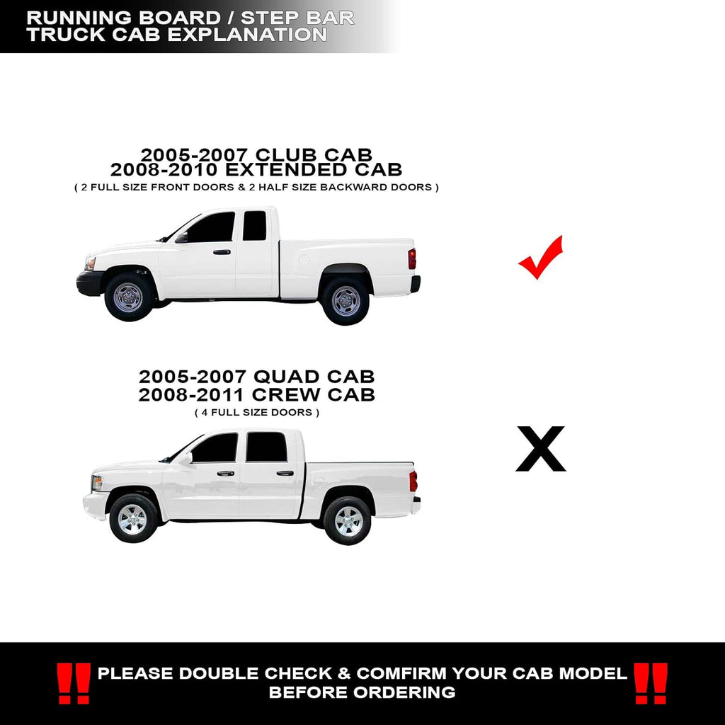 4 Oval Side Step Nerf Bars Matte Black V736