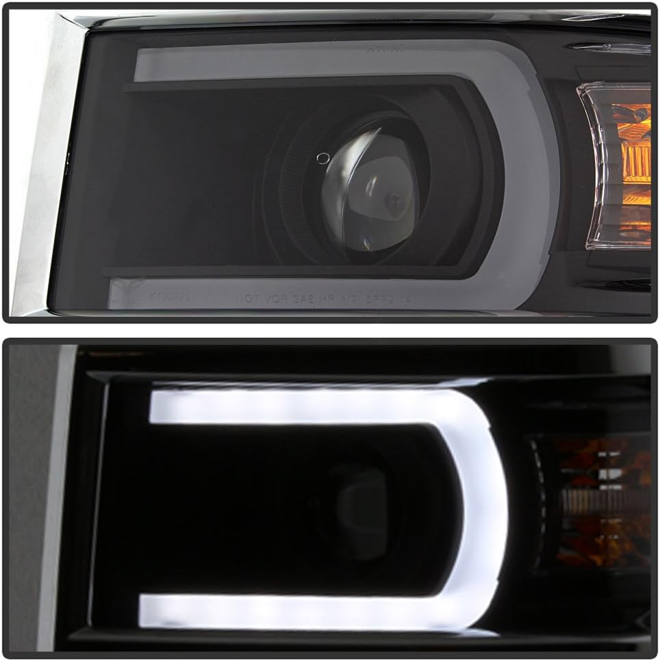 Projector Headlights with LED DRL D589
