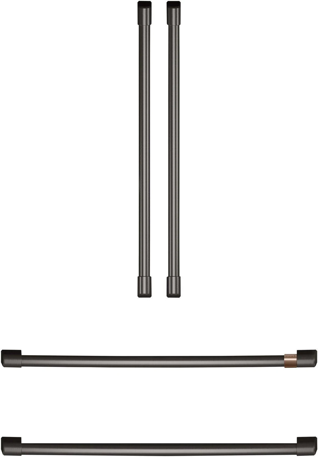 Brushed Black Refrigerator Handle Kit D1330