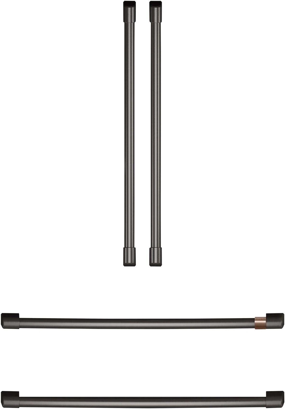 Brushed Black Refrigerator Handle Kit D1330