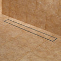 Brushed Stainless Steel Linear Shower Drain with Flange N92092