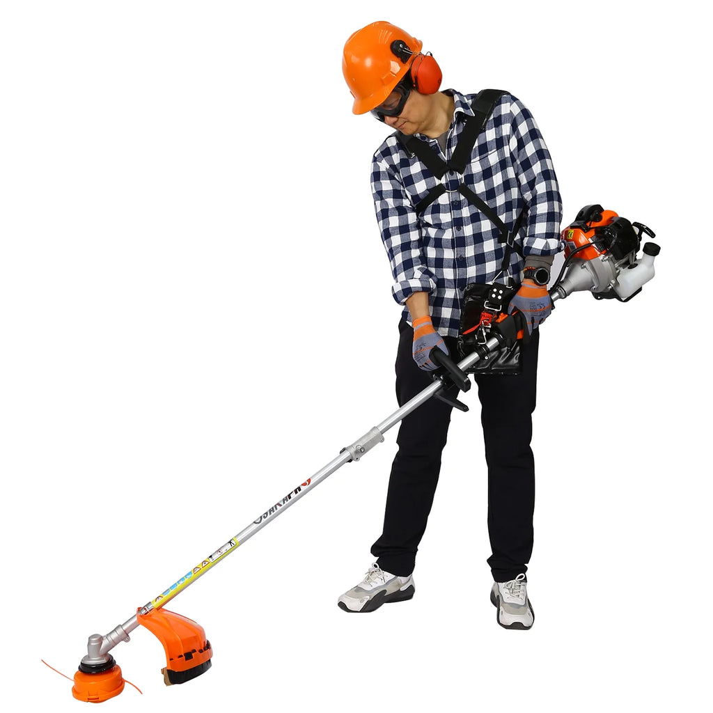 10 in 1 2-Cycle Garden Tool System with Pole Saw, Hedge Trimmer, Grass Trimmer, and Brush Cutter U7467