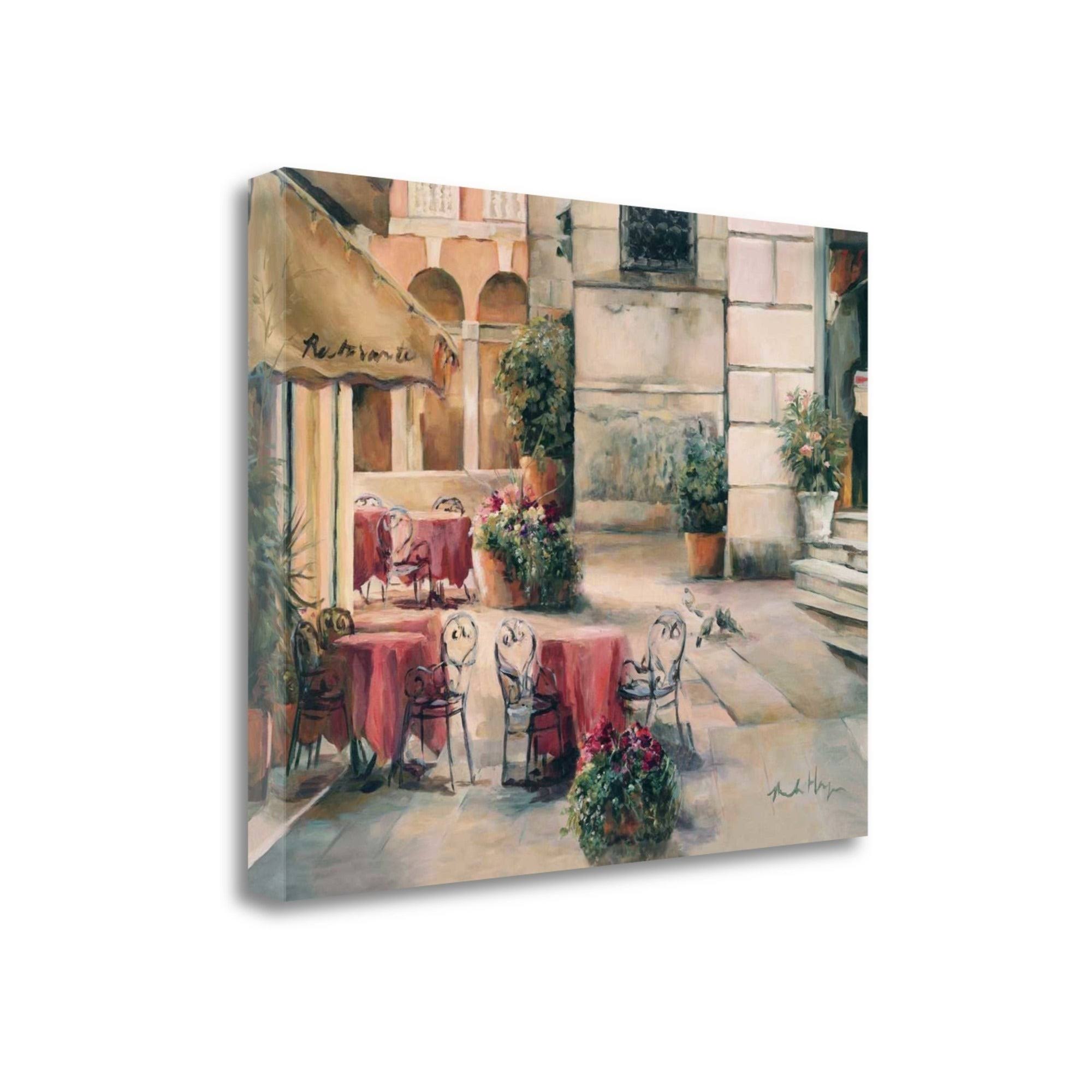 Plaza Cafe Giclee Print F213009