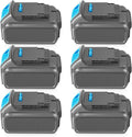 6 Packs 20V 6.0Ah Battery with LED Indicator Y615189
