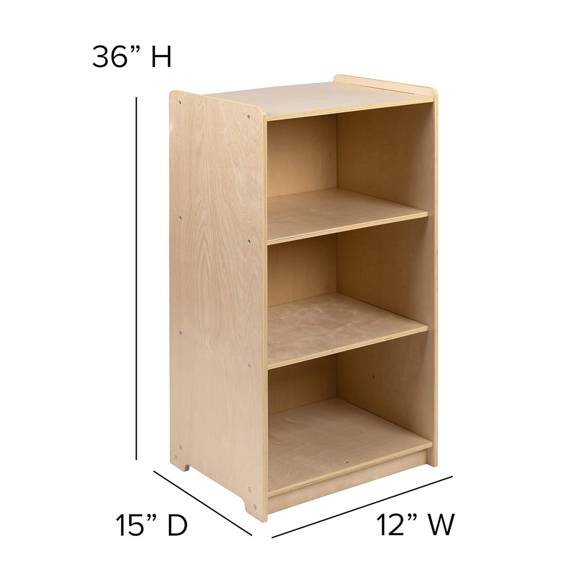 Wooden 3 Section School Classroom Storage Cabinet V33759