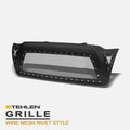 Matte Black Steel Mesh Hood Bumper Grille H244