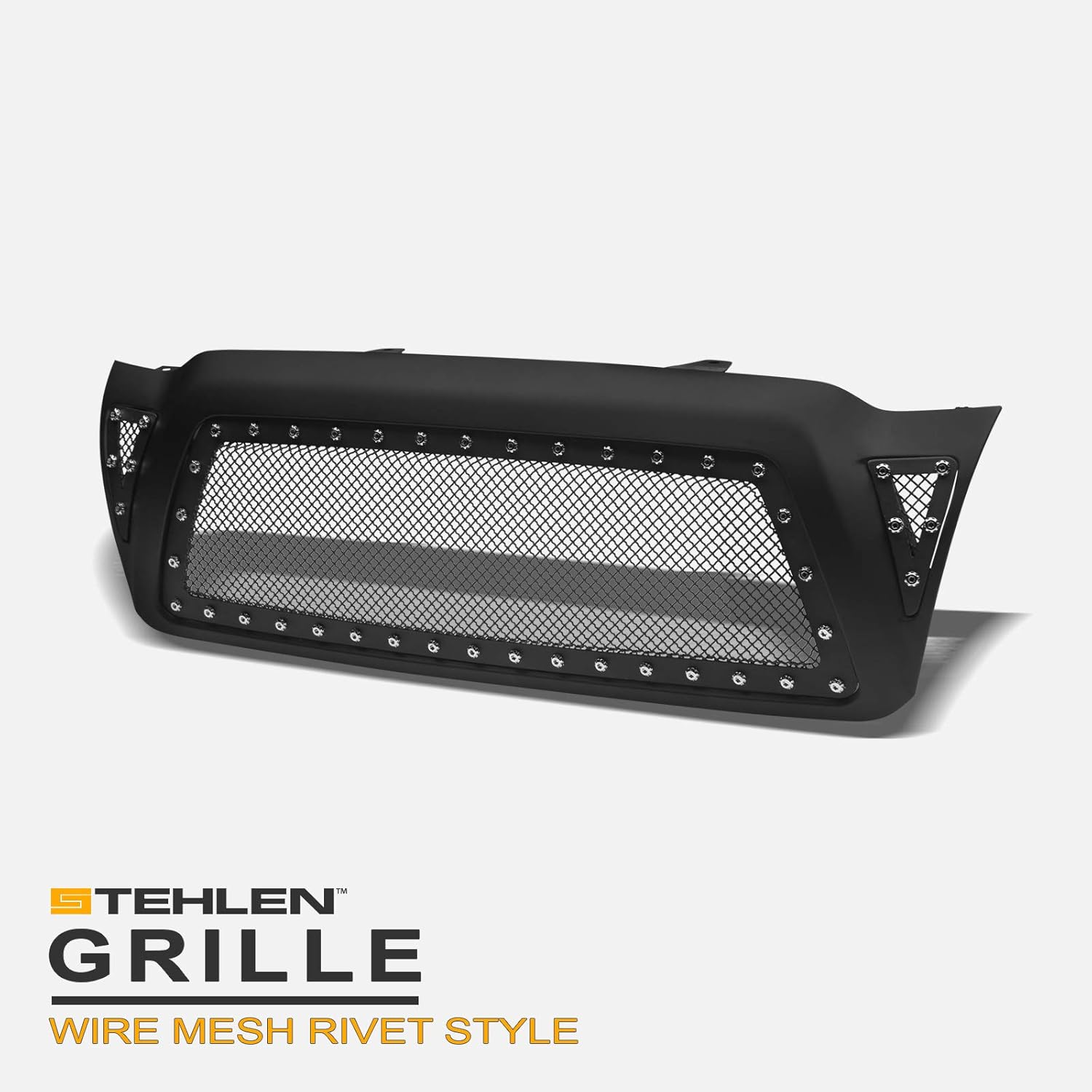 Matte Black Steel Mesh Hood Bumper Grille H244