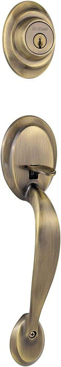 Antique Brass Single Cylinder Handle Set Q18128